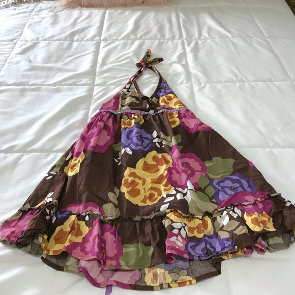 6/$25 Girls 6 Floral Halter Dress - Picture 1 of 7